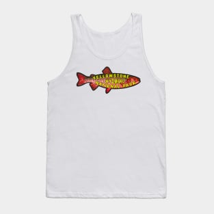 Yellowstone national park trout fishing Wyoming rainbow brown cutthroat Tank Top